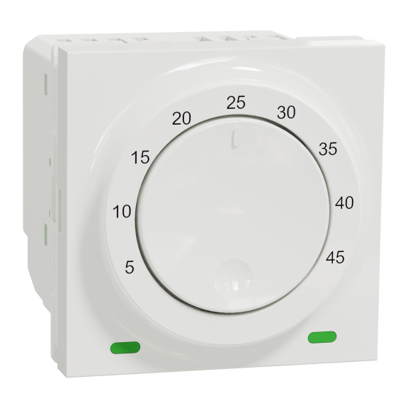 Schneider Electric NU350318, Unica, Beyaz, Zemin Termostatı, 10 Amper, 2 Modül