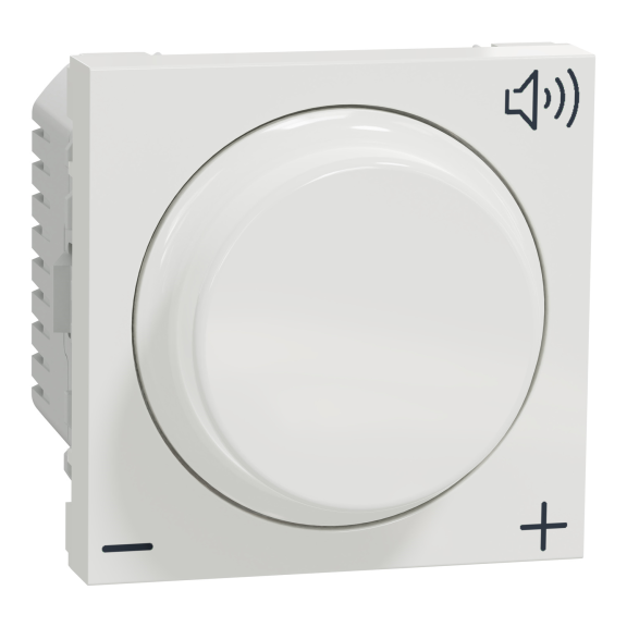 Schneider Electric NU360218, Unica, Beyaz, Ses Potansiyometresi, 2 Modül