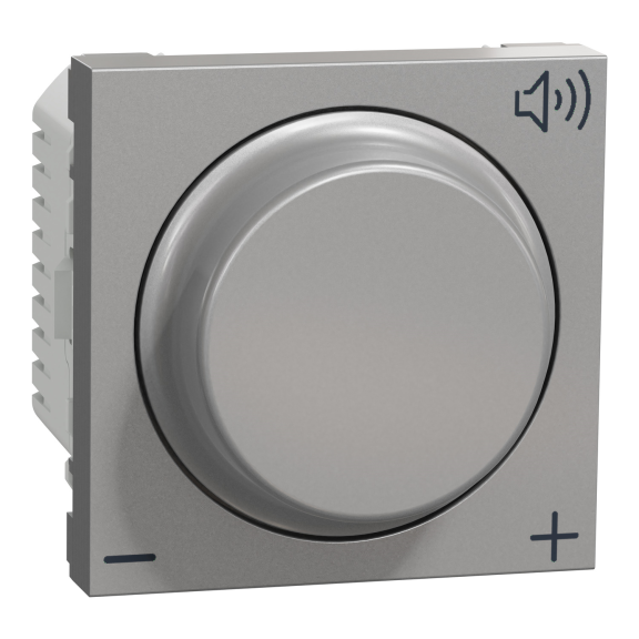 Schneider Electric NU360230, Unica, Alüminyum, Ses Potansiyometresi, 2 Modül