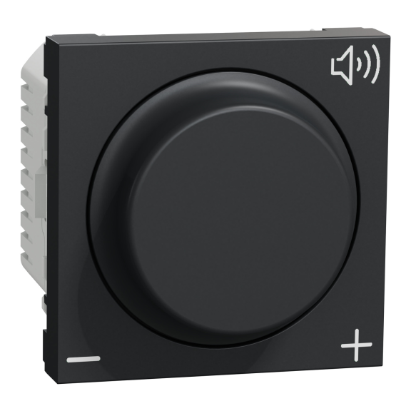 Schneider Electric NU360254, Unica, Antrasit, Ses Potansiyometresi, 2 Modül