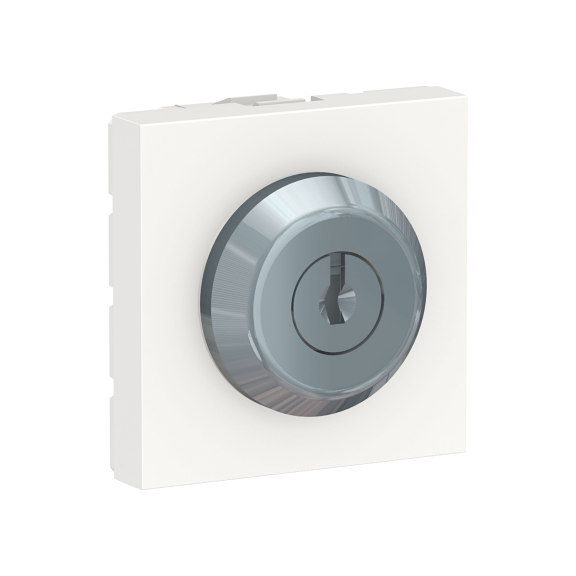 Schneider Electric NU370118, Unica, Beyaz, Kilitli Anahtar, 3 Konumlu, 2 Modül