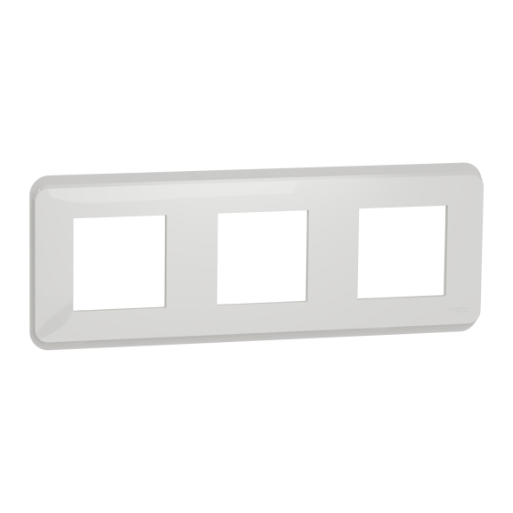 Schneider Electric NU400618, Unica Pro, Beyaz, Üçlü Çerçeve