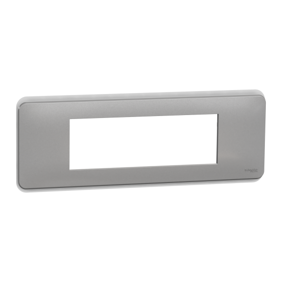Schneider Electric NU411630, Unica Pro, Alüminyum, Çerçeve, 6 Modül