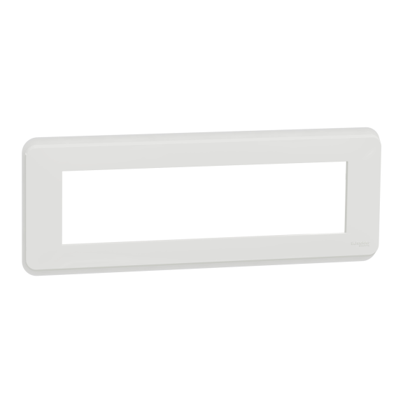 Schneider Electric NU411818, Unica Pro, Beyaz, Çerçeve, 8 Modül