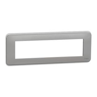 Schneider Electric NU411830, Unica Pro, Alüminyum, Çerçeve, 8 Modül