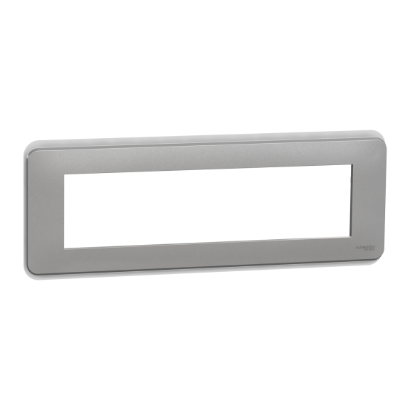 Schneider Electric NU411830, Unica Pro, Alüminyum, Çerçeve, 8 Modül