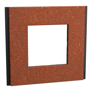Schneider Electric NU600271, Unica Deco Materials, Terakota Yüzeyli, Tekli Çerçeve