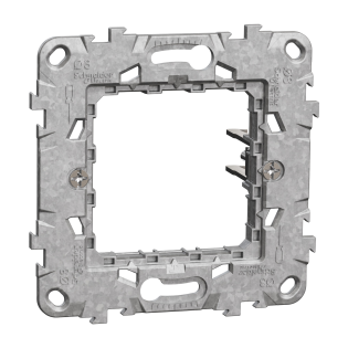 Schneider Electric NU7002G, Unica, Zamak Montaj Plakası, Tekli, Tırnaklı