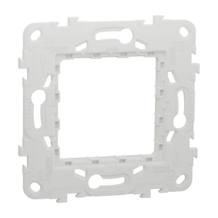 Schneider Electric NU7002P, Unica, Plastik Montaj Plakası, Tekli, Tırnaksız
