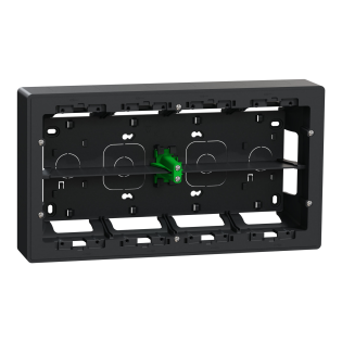 Schneider Electric NU821054, Unica System Plus, Antrasit, 2x10 Modül Sıva Üstü Yatay Montaj Kasası