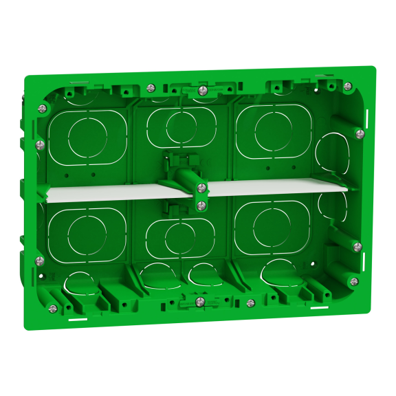 Schneider Electric NU8718, Unica System Plus, 2x8 Modül Sıva Altı Yatay Montaj Kasası