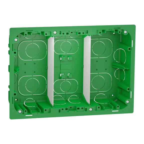 Schneider Electric NU8734, Unica System Plus, 3x4 Modül Sıva Altı Dikey Montaj Kasası