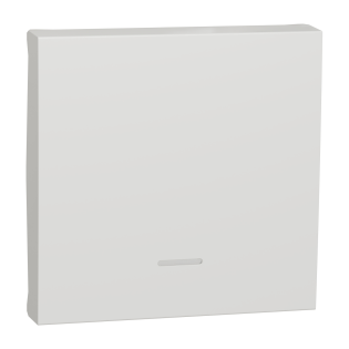 Schneider Electric NU920018N, Unica, Beyaz, Işıklı Anahtar için Tuş Kapağı, 2 Modül
