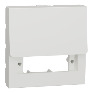 Schneider Electric NU943818, Unica, Beyaz, Boş Fiberoptik İnternet Prizi Kapağı, SC/SC APC Simplex, 2 Modül