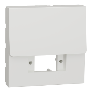 Schneider Electric NU943918, Unica, Beyaz, Boş Fiberoptik İnternet Prizi Kapağı, SC/SC APC Duplex, 2 Modül