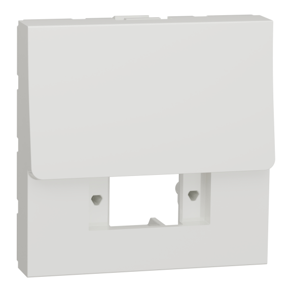 Schneider Electric NU943918, Unica, Beyaz, Boş Fiberoptik İnternet Prizi Kapağı, SC/SC APC Duplex, 2 Modül
