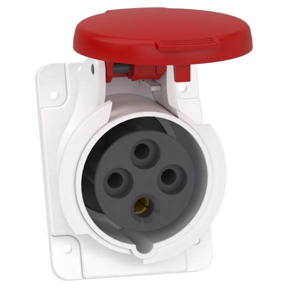 Schneider Electric PKF16F434, Pratika, 4x16 Amper, 3P+T, Eğik Makine Prizi, Vida Bağlantılı, IP44