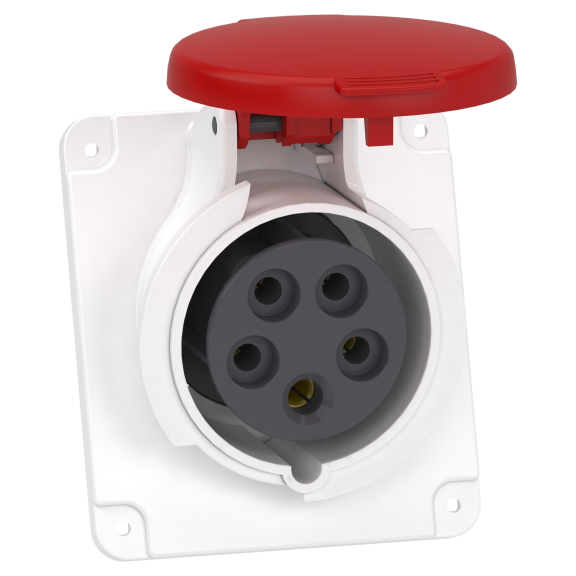 Schneider Electric PKF16F435, Pratika, 5x16 Amper, 3P+N+T, Eğik Makine Prizi, Vida Bağlantılı, IP44