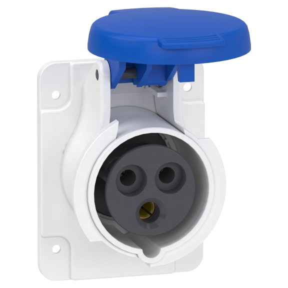 Schneider Electric PKF16G423, Pratika, 3x16 Amper, 2P+T, Düz Makine Prizi, Vida Bağlantılı, IP44
