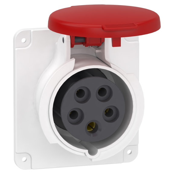 Schneider Electric PKF16G435, Pratika, 5x16 Amper, 3P+N+T, Düz Makine Prizi, Vida Bağlantılı, IP44