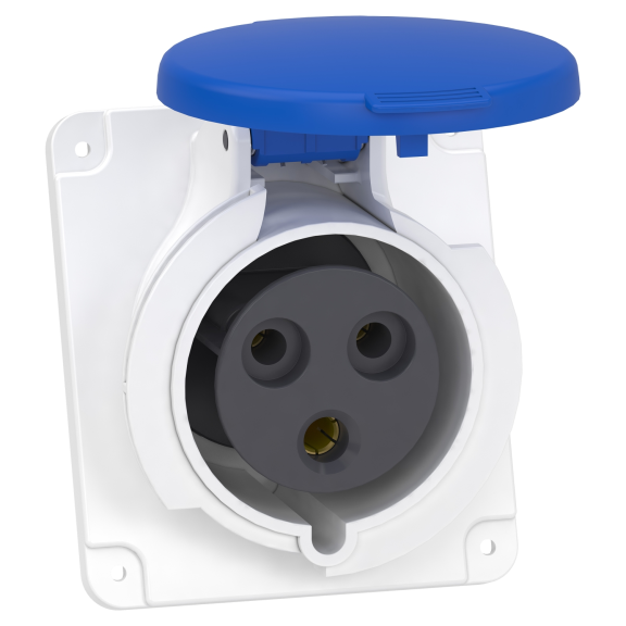 Schneider Electric PKF32F423, Pratika, 3x32 Amper, 2P+T, Eğik Makine Prizi, Vida Bağlantılı, IP44