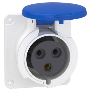 Schneider Electric PKF32G423, Pratika, 3x32 Amper, 2P+T, Düz Makine Prizi, Vida Bağlantılı, IP44