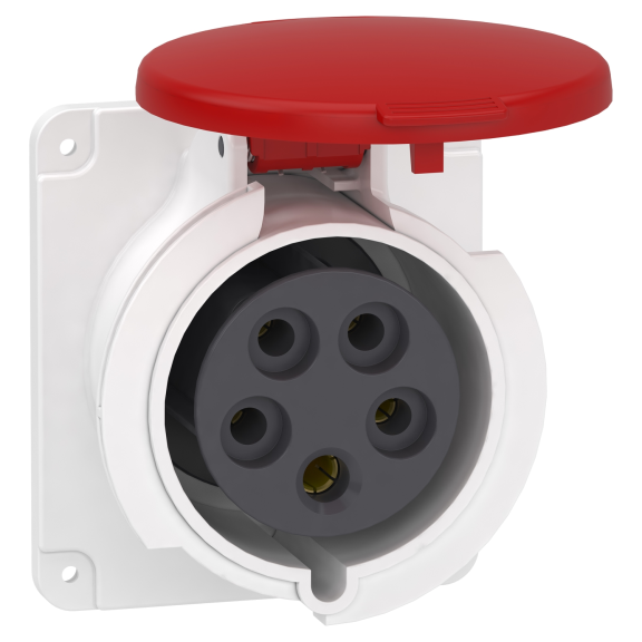 Schneider Electric PKF32G435, Pratika, 5x32 Amper, 3P+N+T, Düz Makine Prizi, Vida Bağlantılı, IP44