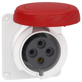 Schneider Electric PKF32G734, Pratika, 4x32 Amper, 3P+T, Düz Makine Prizi, Vida Bağlantılı, IP67