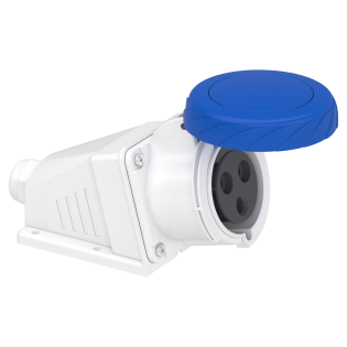 Schneider Electric PKF32W723, Pratika, 3x32 Amper, 2P+T, Duvar Prizi, Vida Bağlantılı, IP67