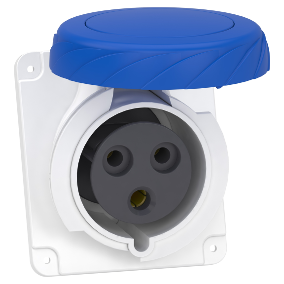 Schneider Electric PKY32F723, Pratika, 3x32 Amper, 2P+T, Eğik Makine Prizi, Hızlı Bağlantılı, IP67
