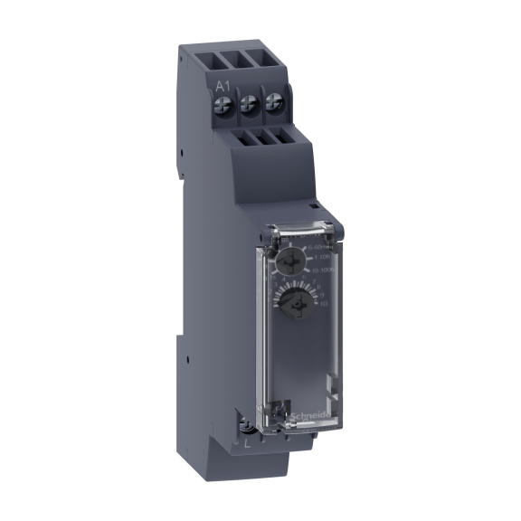 Schneider Electric RE17LAMW, Harmony RE17, Çekmede Gecikmeli, 1sn-100s, Zaman Rölesi, 1 SSR Çıkışlı, 24-240 Volt AC/DC