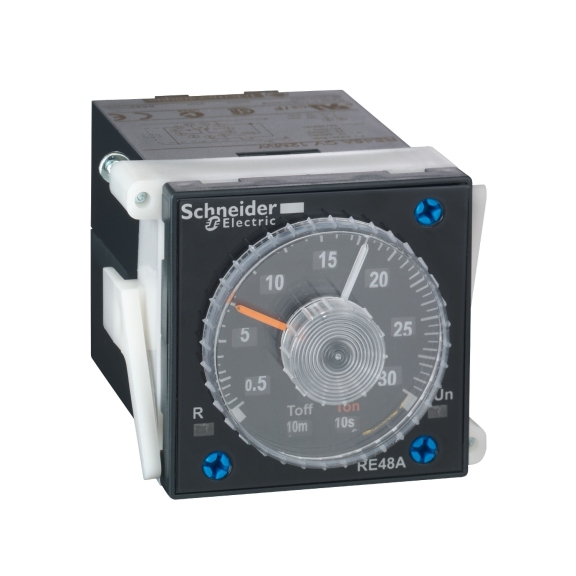 Schneider Electric RE48ACV12MW, Harmony RE48, On/Off Flaşör, 0.02sn-300s, Pano Tipi Zaman Rölesi, 11 Pin, 2 K/A Röle Çıkışlı, 24-240 Volt AC/DC