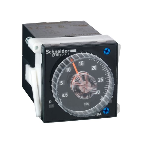 Schneider Electric RE48ATM12MW, Harmony RE48, Çekmede Gecikmeli, 0.02sn-300s, Pano Tipi Zaman Rölesi, 8 Pin, 2 K/A Röle Çıkışlı, 24-240 Volt AC/DC
