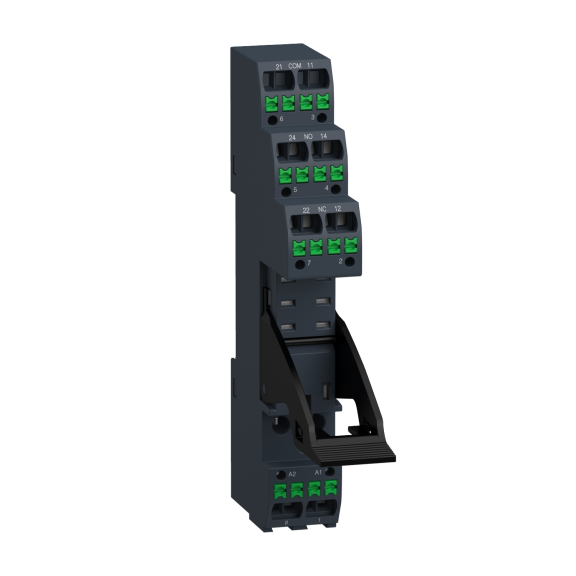 Schneider Electric RGZE08P, Harmony EXG, 8 Pinli Soketli Röleler için Hızlı Bağlantılı Röle Soketi