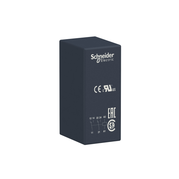 Schneider Electric RSB2A080BD, Harmony RSB, 8 Amper, 24 Volt DC, 2 K/A Kontaklı, 8 Pinli, Soketli Röle