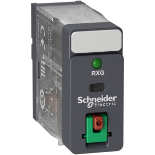 Schneider Electric RXG12P7, Harmony RXG, 10 Amper, 230 Volt AC, 1 K/A Kontaklı, 5 Pinli, Soketli Röle, LED’li, Test Butonlu