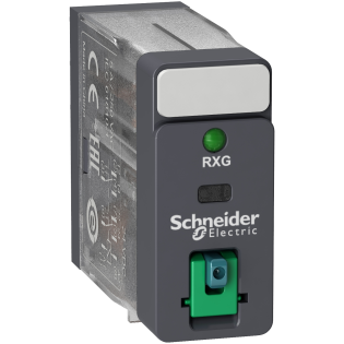 Schneider Electric RXG22BD, Harmony RXG, 5 Amper, 24 Volt DC, 2 K/A Kontaklı, 8 Pinli, Soketli Röle, LED’li, Test Butonlu