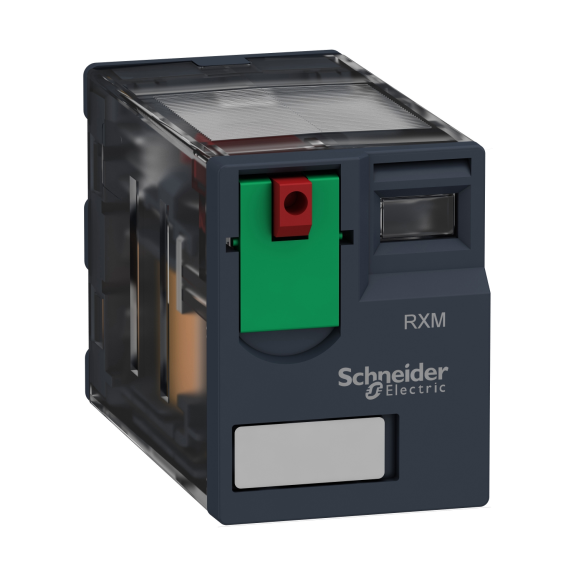 Schneider Electric RXM4AB1E7, Harmony RXM, 6 Amper, 48 Volt AC, 4 K/A Kontaklı, 14 Pinli, Soketli Röle, Test Butonlu