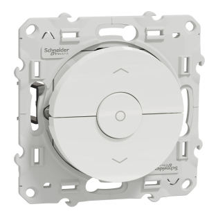 Schneider Electric S520208, Odace, Beyaz, Jaluzi Kumanda Anahtarı, Çerçevesiz