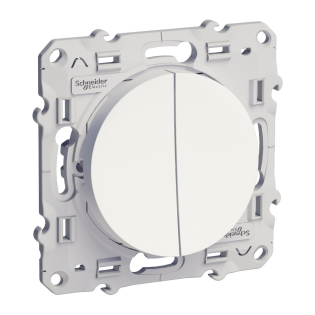 Schneider Electric S520211, Odace, Beyaz, Komütatör Anahtar, Çerçevesiz