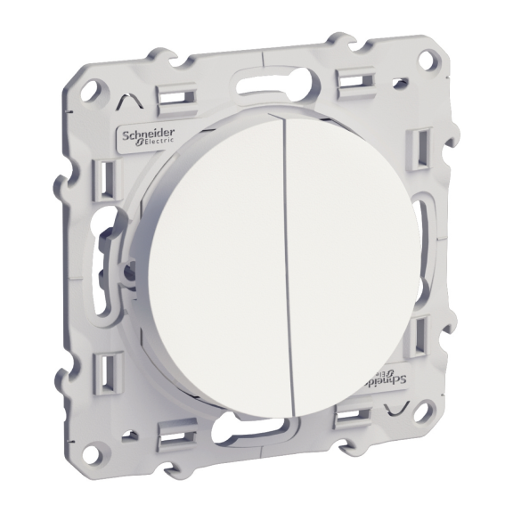 Schneider Electric S520211, Odace, Beyaz, Komütatör Anahtar, Çerçevesiz