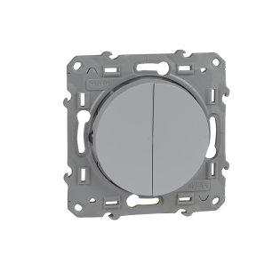 Schneider Electric S520213, Odace, Beyaz, İkili Vavien Anahtar, Çerçevesiz