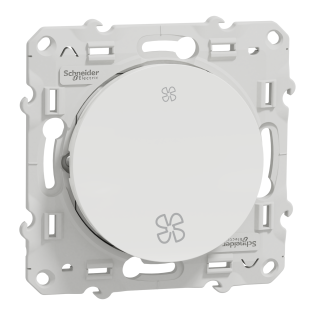 Schneider Electric S520233, Odace, Beyaz, Fan Kontrol Anahtarı, Çerçevesiz