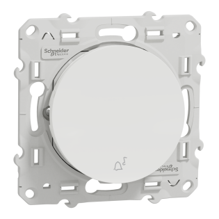 Schneider Electric S520246, Odace, Beyaz, Liht Anahtarı, Zil İşaretli, Çerçevesiz
