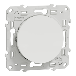 Schneider Electric S520263, Odace, Beyaz, Vavien Anahtar, Işıklı, Çerçevesiz