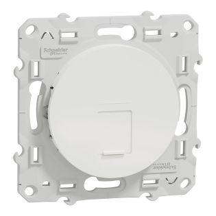 Schneider Electric S520400, Odace, Beyaz, Data İnternet Prizi, RJ45, Konnektörsüz, Çerçevesiz