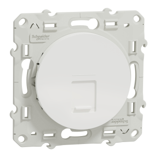 Schneider Electric S520471, Odace, Beyaz, Data İnternet Prizi, RJ45, CAT 5e-UTP, Çerçevesiz