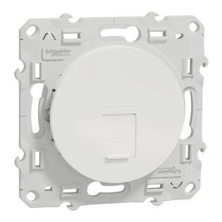 Schneider Electric S520476, Odace, Beyaz, Data İnternet Prizi, RJ45, CAT 6-STP, Çerçevesiz