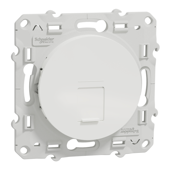 Schneider Electric S520476, Odace, Beyaz, Data İnternet Prizi, RJ45, CAT 6-STP, Çerçevesiz