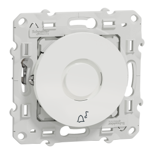 Schneider Electric S520580, Odace, Beyaz, Elektronik Kapı Zili, 230 Volt AC, Zil İşaretli, Çerçevesiz